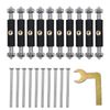 Candeon 10pcs Wall Mount Switch Box Repair Tool, Switch Socket Bottom Box Cassette Repairer Support Rod Junction Box Repairer(Insulation Type)