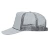 OTTO Polyester Foam Front 5 Panel High Crown Mesh Back Trucker Hat - Gray