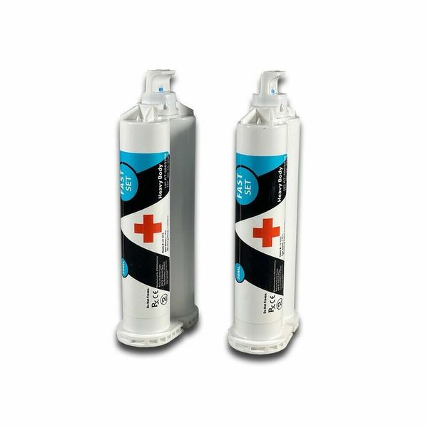 REDLAND Impression Material VPS Heavy Body Fast Set 4 x 50ml + 6 Tips