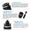 TAILONZ PNEUMATIC 6mm Plastic Push-to-Connect Fitting Plug and Pneumatic Cap Plug Fitting PP+PPF6(Pack of 40)