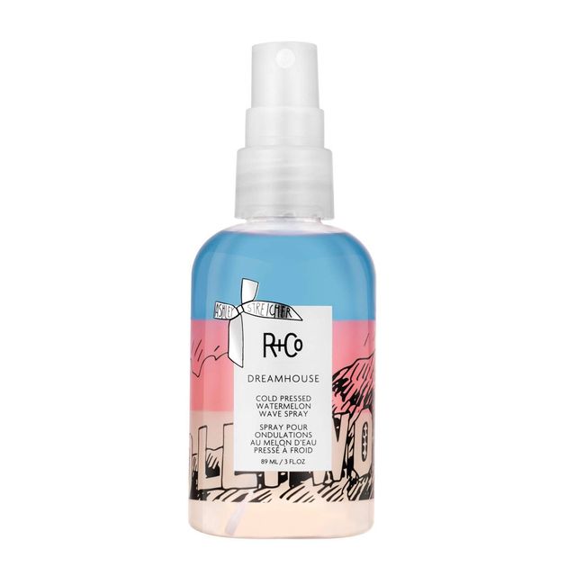 R+Co Dreamhouse Cold-Pressed Watermelon Wave Spray | UV Protection + Enhances Natural Waves | Vegan + Cruelty-Free | 3 Oz