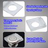 Bntyok Dustproof Safety Push Button Cap Cover Guard Plastic Protector Child Proof for 16mm Push Button Switch Computer Light (16mm)