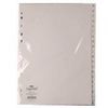 Whitebox WX01351 A4 Polypropylene Index - White