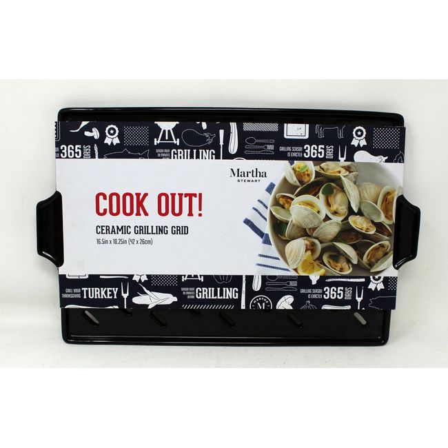 Martha Stewart Cook Out Ceramic Grilling Grid 16.5"x10.25"