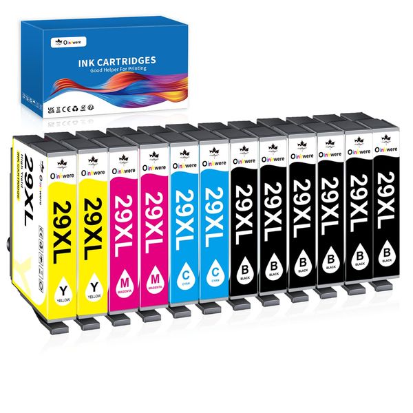 OINKWERE 29XL Ink Cartridges 12-Pack Compatible for Epson 29 XL ink cartridges Multipack for Expression Home XP-335 XP-245 XP-345 XP-352 XP-235 XP-342 XP-442 XP-432 XP-435 XP-332 XP-445