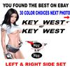 Key West Boats Boat hull replacement decal decals logo