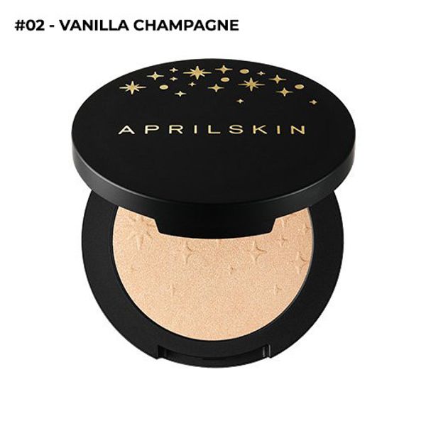 APRILSKIN Perfect Magic Pressed Powder Highlighter Shimmering Glow Luster NEW #2