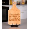 Personalized Cooking Gift Custom Text Name Better Kitchen Personalized Paddle Shaped Wood Serving Board