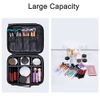 Travel Makeup Case Storage Make Up Tools Cosmetic Bags Black Waterproof Organizer with Compartments Detachable for Hairdressing Nail Art Accessories