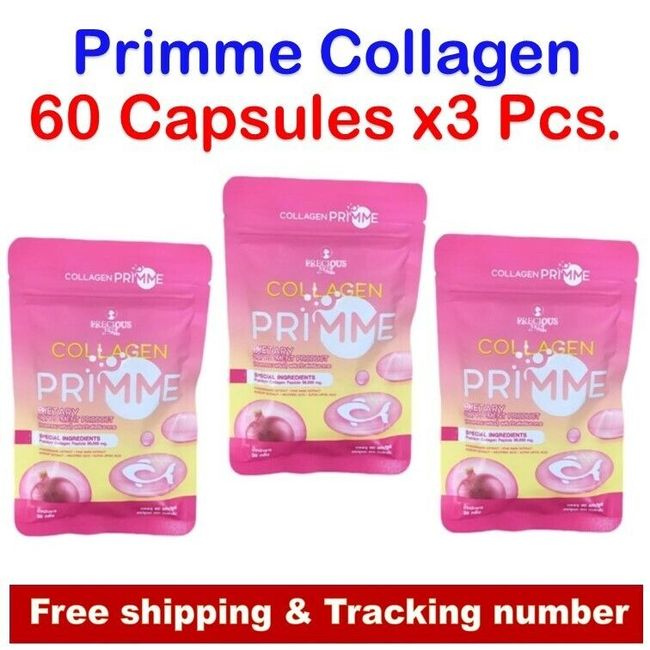 3x Collagen Primme Anti-aging Bright Radiant Smooth Skin Hair Nails Nourish 60's