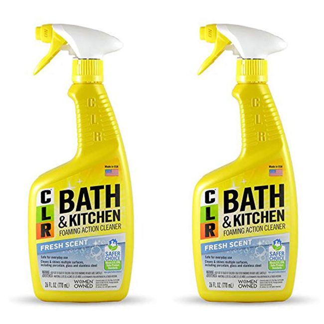 Jelmar Pb-Bk-2000 Clr Fresh Scent Bath And Kitchen Cleaner, 26 Oz Trigger Spray Bottle, 2pack