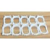 Dzrige White Plastic Vampire Teeth Demon Fangs Devil Dentures Cosplay Props Halloween Vampire Costume Accessory