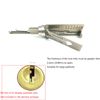 2 in 1 SS003 Padlock Pick and Decoder Tools,5Pin 6Pin Door Padlock Opener, Professional Locksmith Tool