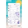 Diving Log Book, 6 Holes, 40 Count, Fish Log Refills, White & Blue Basic