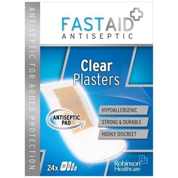 Fastaid+ Antibacterial Barrier Clear 24