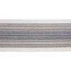 DII Everyday Collection Fringed Stripe Tabletop, Table Runner, 14x72, Black