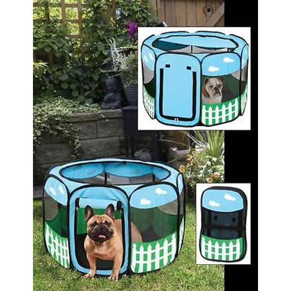 Best Pet Playpen Puppy Tent Dog Cat Exercise Kennel  Popup Portable Crate Med