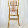 TABLECLOTHSFACTORY 25pc x Blush Organza Chair Sash