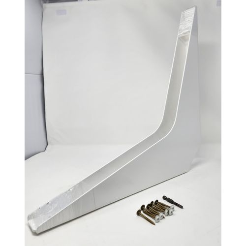 One Pair BuiltTough 1,450 LB. Weight Capacity Universal Reversible Premium Super-Duty Commercial Workstation Wall Brackets with Installation Screws and Bit, Made in USA (29" X 24")