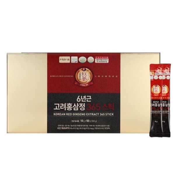 JUNGWONSAM Korean Red Ginseng Extract 365 Stick 10g x 50sticks Korean Food