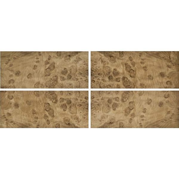 Myrtle Burl Sequenced Matched 4-Way Veneer Pack