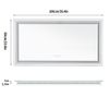 Large LED Bathroom Vanity Mirror with Front & Backlight Anti-fog Memory Dimmable