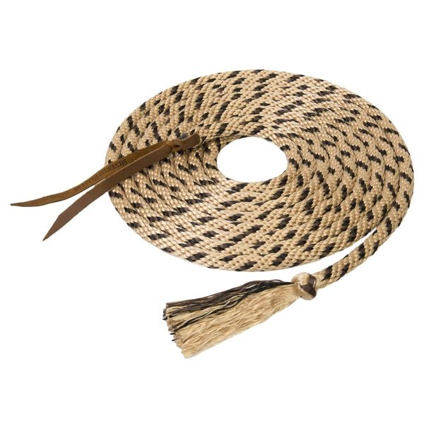 Weaver Leather Silvertip Solid Braid Mecate Tan/Black/Brown, 5/8-Inch x 22-Feet