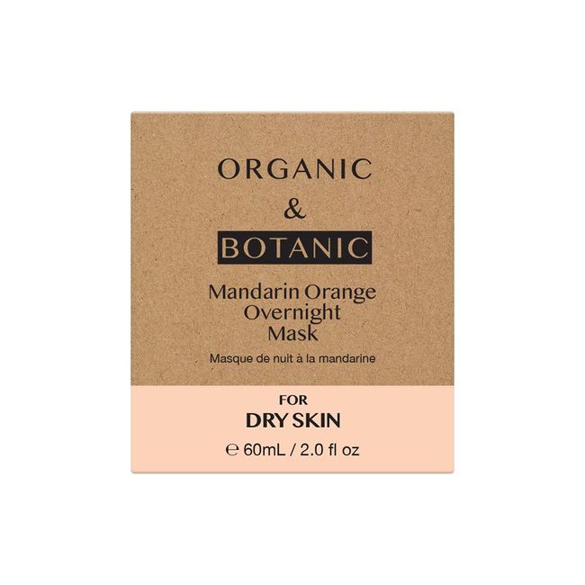 Organic & Botanic Mandarin Orange Overnight Maske, 60 ml