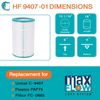 Hurricane 2 Pack HF9407-01 Advanced Pool and Spa Filter Cartridge Replacement