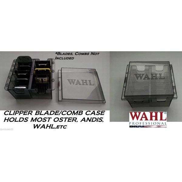 Wahl Clipper Blade & ATTACHMENT/GUIDE COMB STORAGE CASE&Cover Tote Caddy Groomer