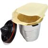 Unbleached Paper Filter with Lid compatible with Keurig k-cup single cup coff...