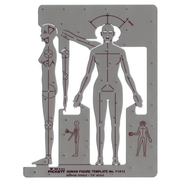 Pickett Female Human Figure Template (1141I)