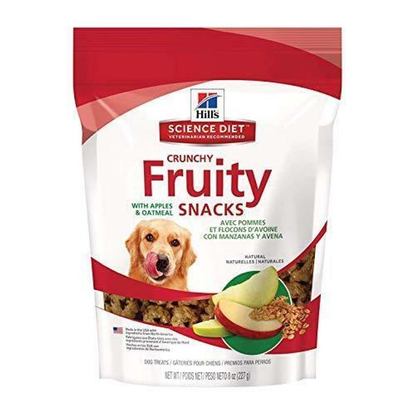 Hill's Dog Treats Crunchy Fruity Snacks with Apples & Oatmeal Dog, Healthy Dog