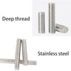 10pcs Steel Studding Threaded Bar Rod,Stainless Steel Threaded Rod Full Thread Studding Bar M6*100mm