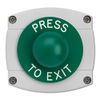 ASEC 3E0657-GB-PTE Surface Mounted Press To Exit Green Dome