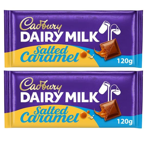 Chocolate Bundle With Dairy Milk Salted Caramel Chocolate Bar 120g (2 Pack)