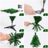 18" inch Tabletop Artificial Mini Christmas Pine Tree with LED Lights & Ornament