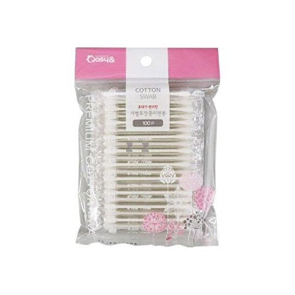 Hygiene paper cotton swab 100p individually packaged cosmetic cotton swab portable cotton swab_WF364D9