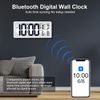 Bluetooth Digital Wall Clock with Backlight,Date