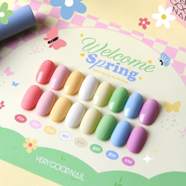 Berry Good Nail Welcome Spring 8 Piece Set Color Gel