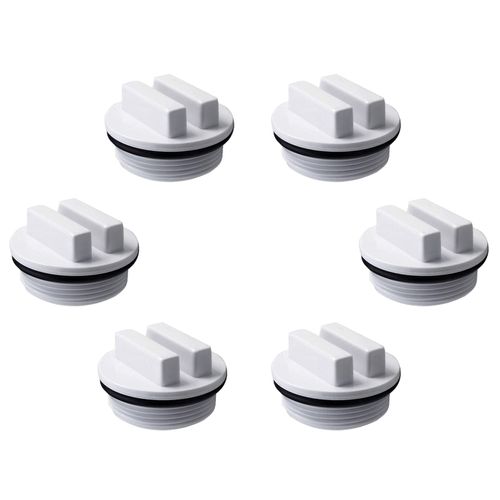 ATIE 1.5" Threaded Pool Spa Return Line Winterizing Plug & Pool Filter Drain Plug SP1022C with O-Ring for Winterizing Pools During Winter Season and for Most Hayward Pentair Pool Filters (6 Pack)