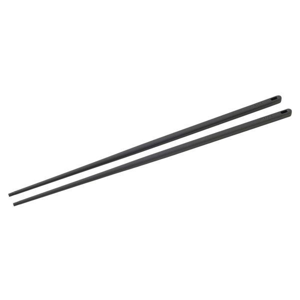 Marna K801DGY Easy to Grab Chopsticks (Non-Slip, Light Weight and Heat Resistant), Silicone, Vegetable Dish, Cooking Chopsticks, Kitchen Tool, Dark Gray