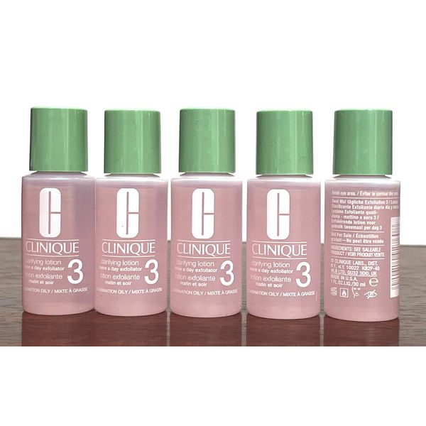 5x Clinique Clarifyinig Lotion # 3 Combination Oily 1.0oz / 30ml EA.