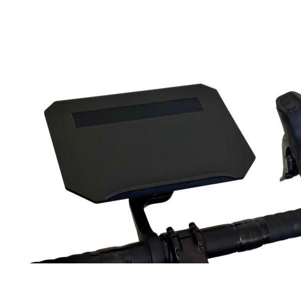 Indoor Bike Trainer Tray - Large - Flat - Compatible with Garmin - Matte Black