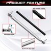 Xotic Tech 2pc Adjustable 6"-9" Front Bumper Lip Splitter Diffuser Strut Rod Tie Bars Compatible with Most Vehicles [Black]