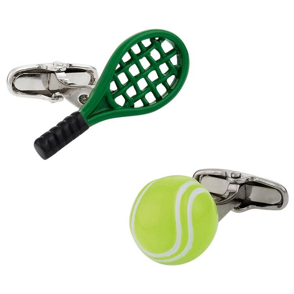 Cuff-Daddy Tennis Racquet & Ball Cufflinks with Presentation Gift Box