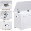 39.4'' Large Toy Box Storage Organizer Cabinet Bed End Bench with Safty Hinge