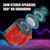 Wireless Bluetooth Speaker For Milwaukee 18-20V Li-ion Battery With USB Type-C
