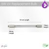 2 Pack 6W Replacement Bulb for Water Purifier Ultra Violet Light Sterilizer 