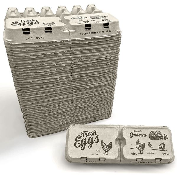 Half Dozen Empty Egg Cartons- Bulk 50 Full Dozen Can Split to 100 Half Dozen Siz